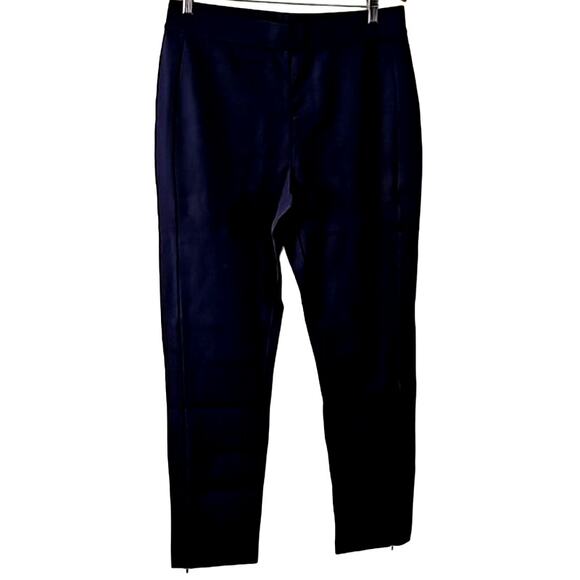 Isaac Mizrahi Live! Elements 24/7 Stretch Straight Pants, Dark Navy, Size Medium - Picture 5 of 7